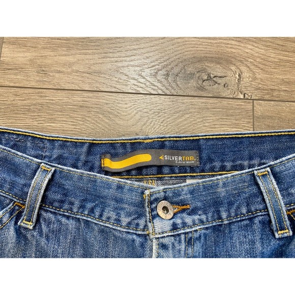 Levi's Silvertab Jeans Mens Size 36x34 Blue Denim Carpenter Wide Leg 90s Vintage - Picture 4 of 11
